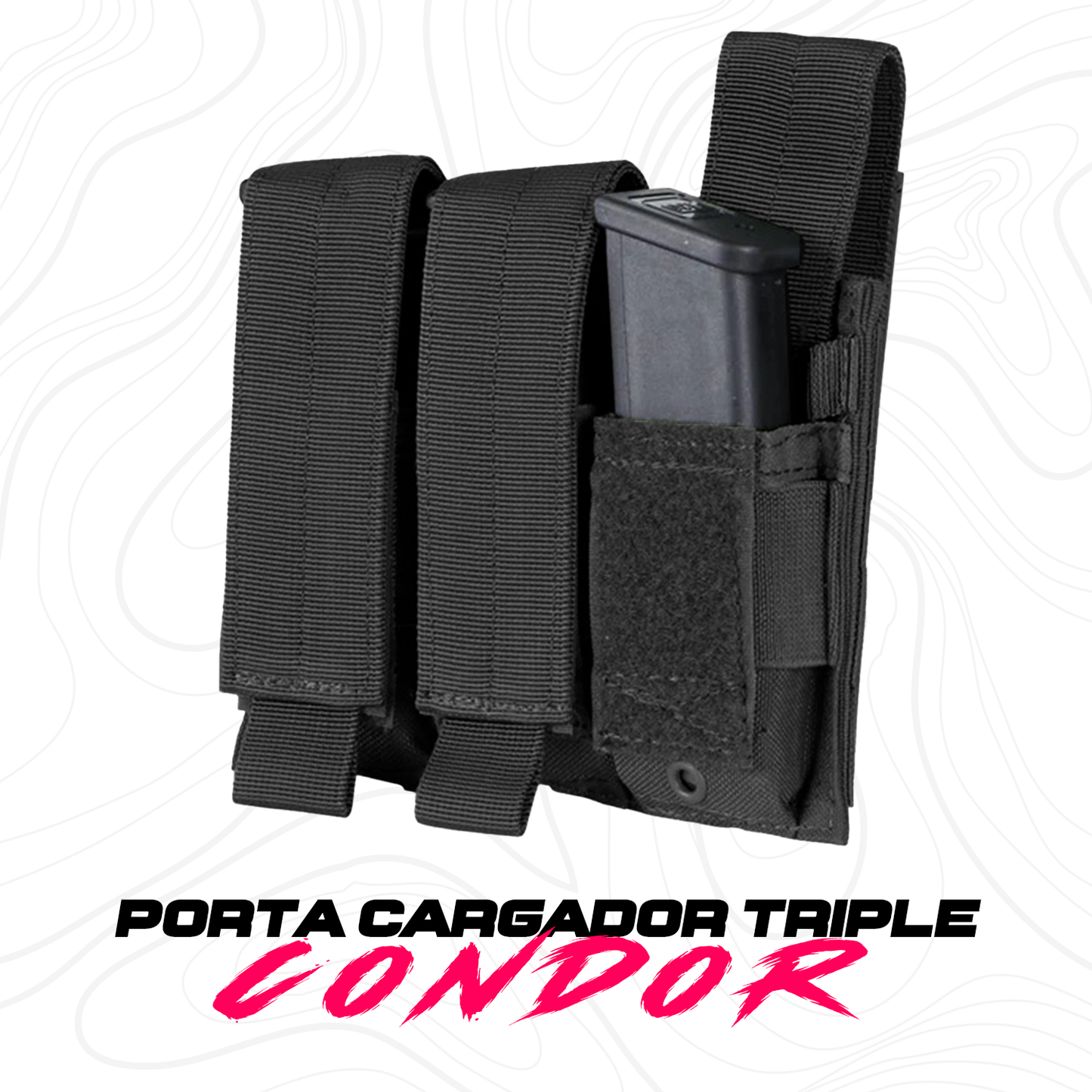 Porta Cargador Triple Universal Para Pistolas Condor