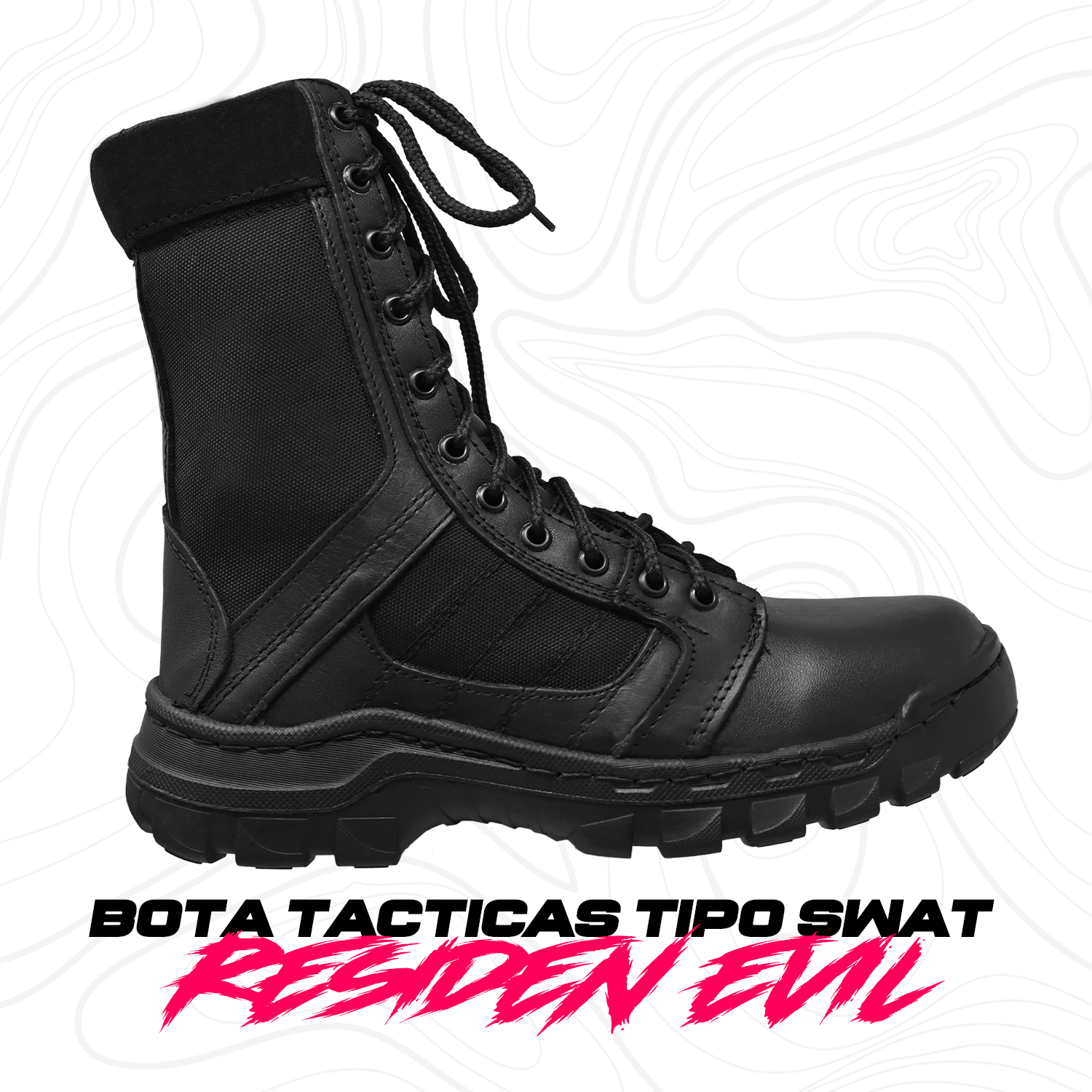 Calzado Tactico Botas Comando Tactico Botas Tipo Swat Negra