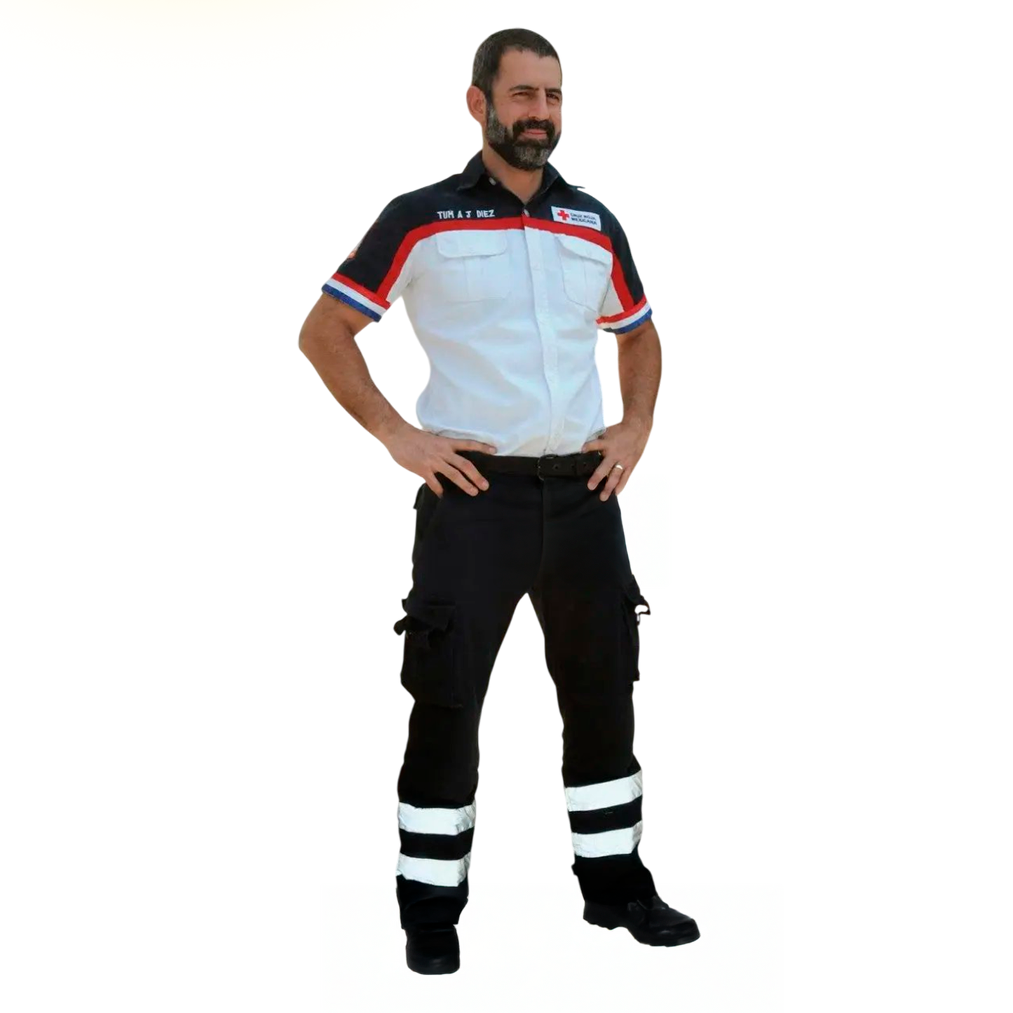 Pantalón Paramedico Ripstop Con Franjas Reflejantes