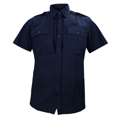 Camisa Táctica Uniforme Azul y Blanco Policía Botones Simulados Residen Evil Militaría
