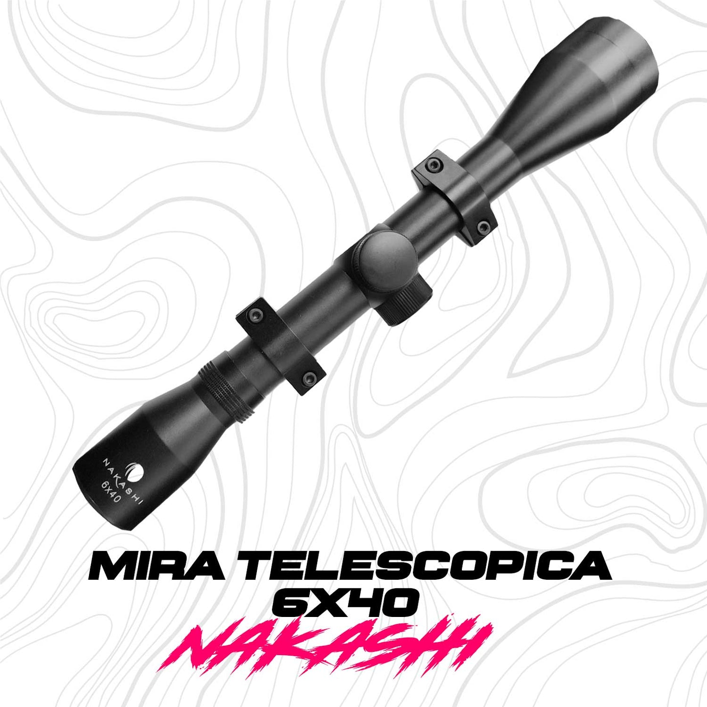 Mira Telescopica Nakashi 6x40 De Aluminio Ligera Residen Evil Militaría