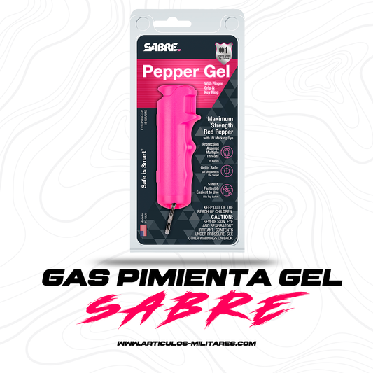 Gas Pimienta Pepper Gel Rosa SABRE