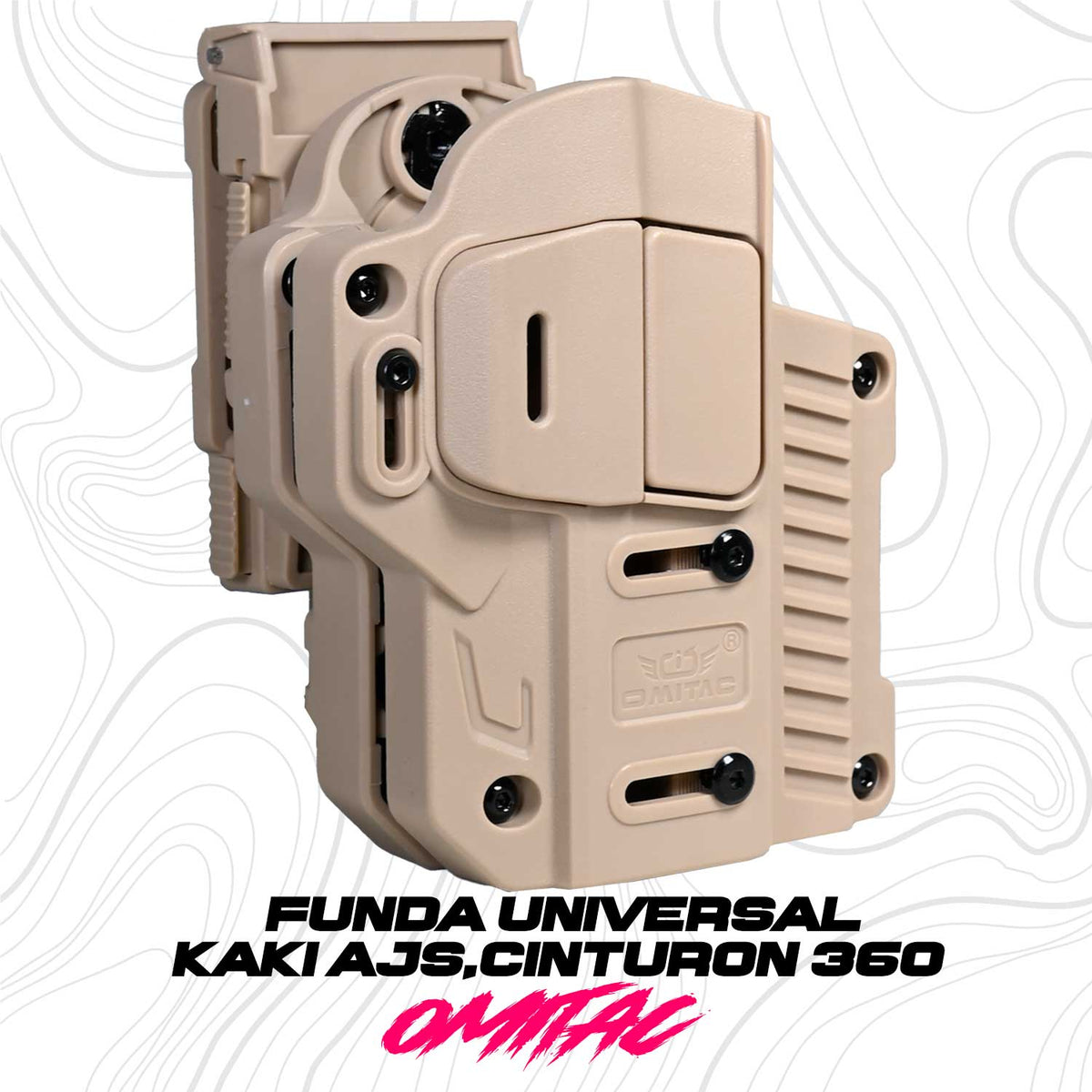 Funda Universal Táctica Omitac Clip de Cinturón 360° OMITAC