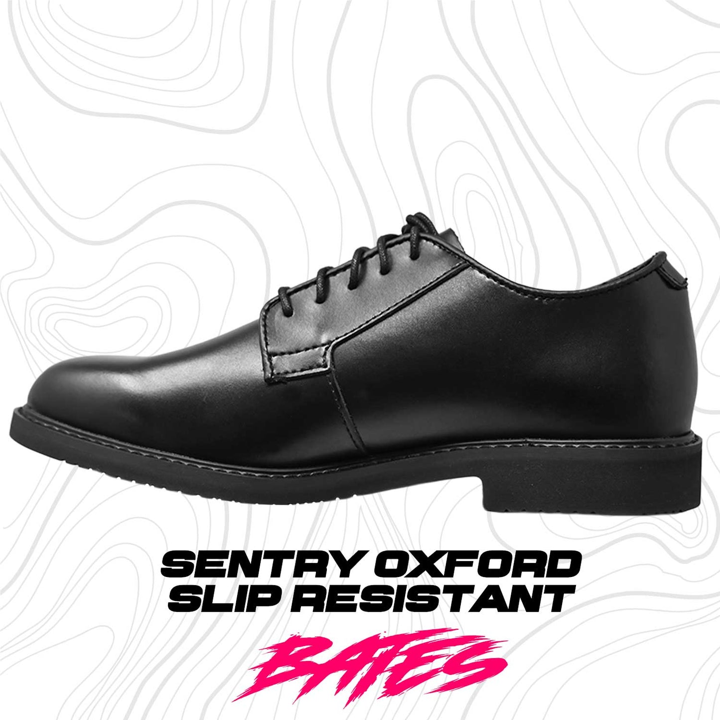 Zapato De Vestir Policial Antiderrapante Bates