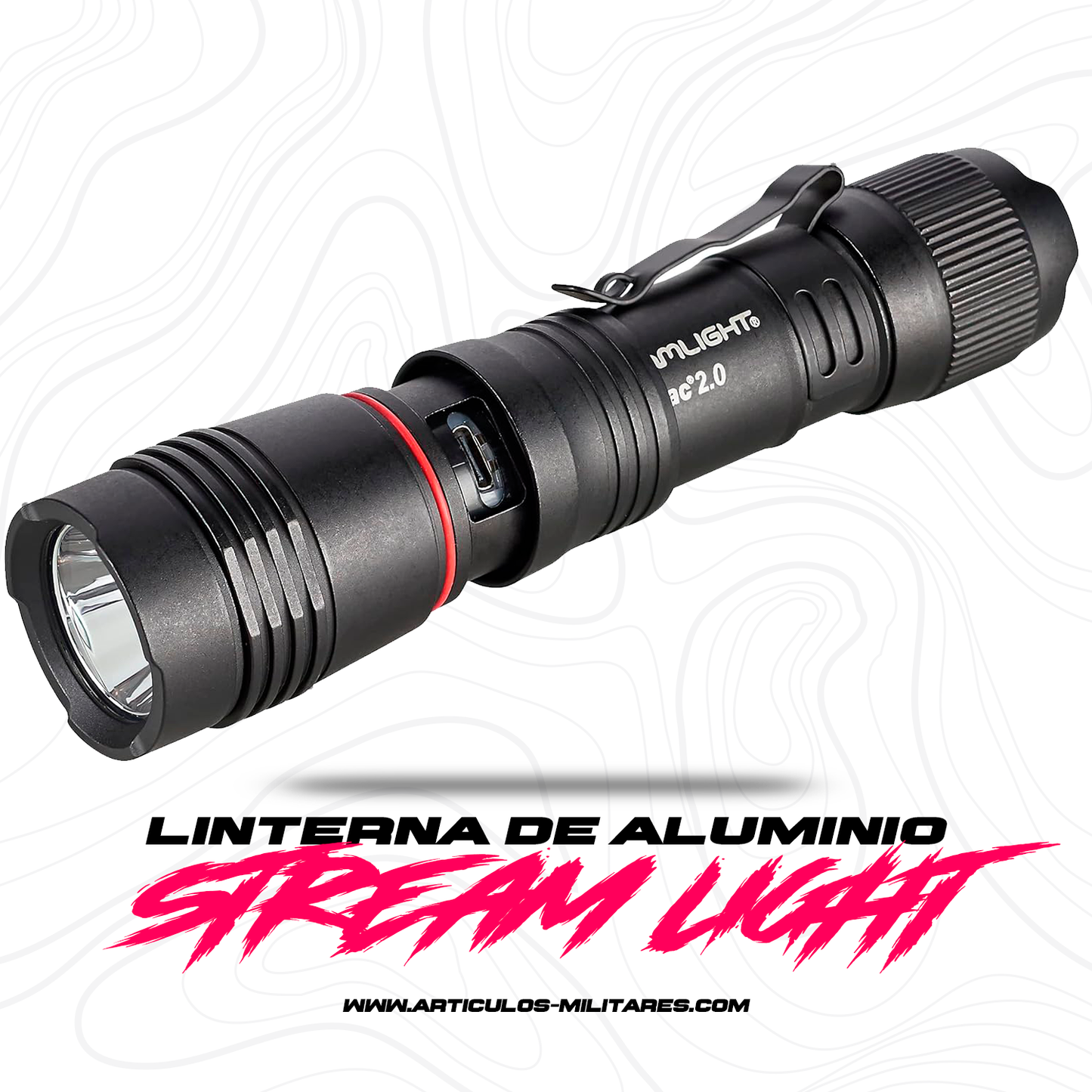 Linterna Protact 2.0 con clip 2,000 Lumens Streamlight