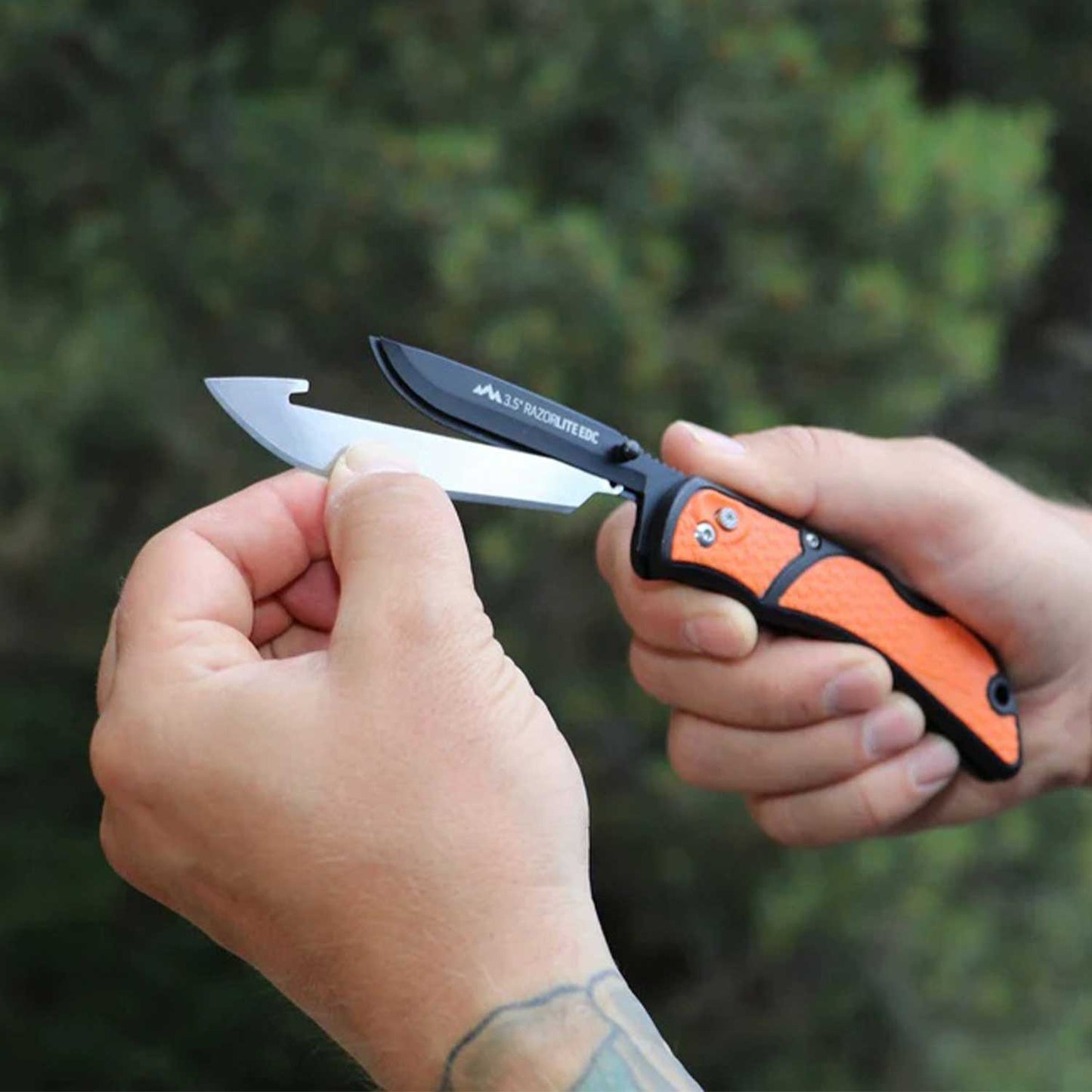 Navaja Tactica Razor Edc Lite 5 Cuchillas De Acero Japonés