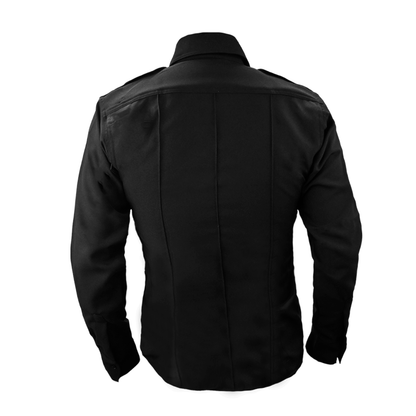 Camisa Tactica Uniforme Policia Cierre Simulado Manga Larga