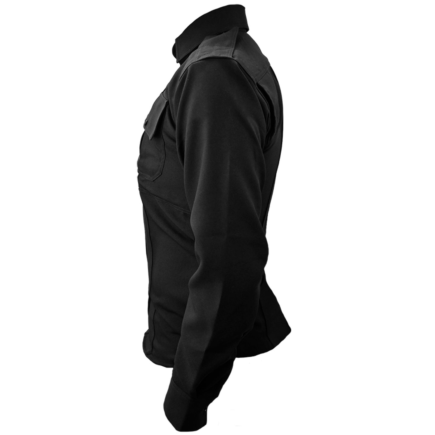 Camisa Tactica Uniforme Policia Cierre Simulado Manga Larga