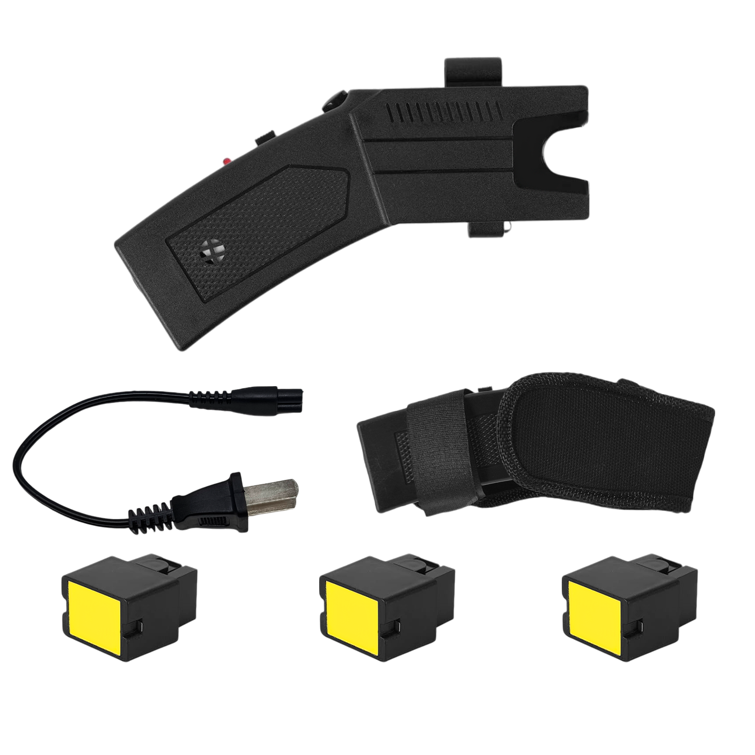 Pistola Taser Paralizador 3 Cartuchos Funda P/ Cinto Descargador