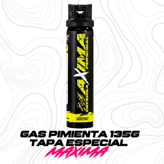 Gas Pimienta Lacrimogeno 135 gr Con Tapa De Seguridad Marca Maxima Máxima