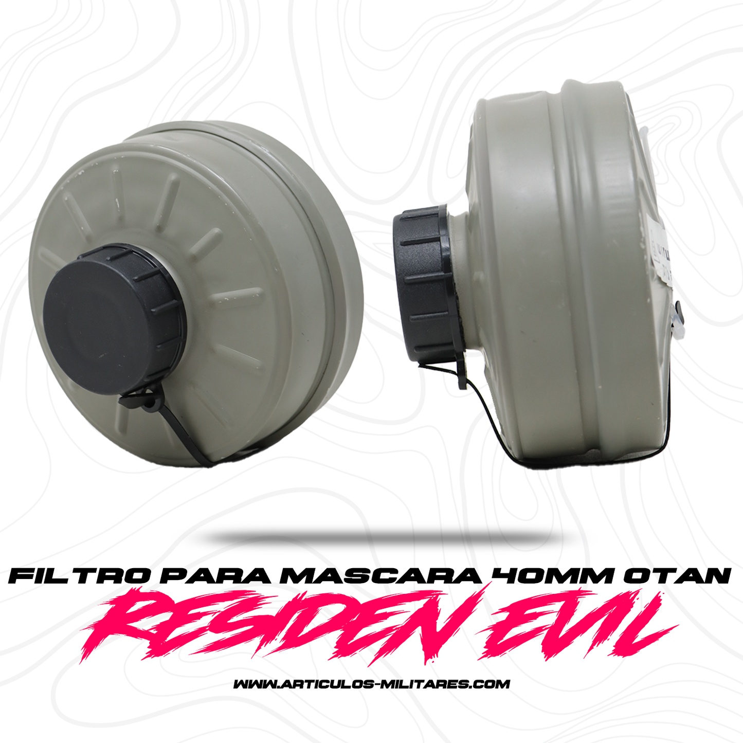 Filtro para Mascara Antigas 40mm Otan Israelí