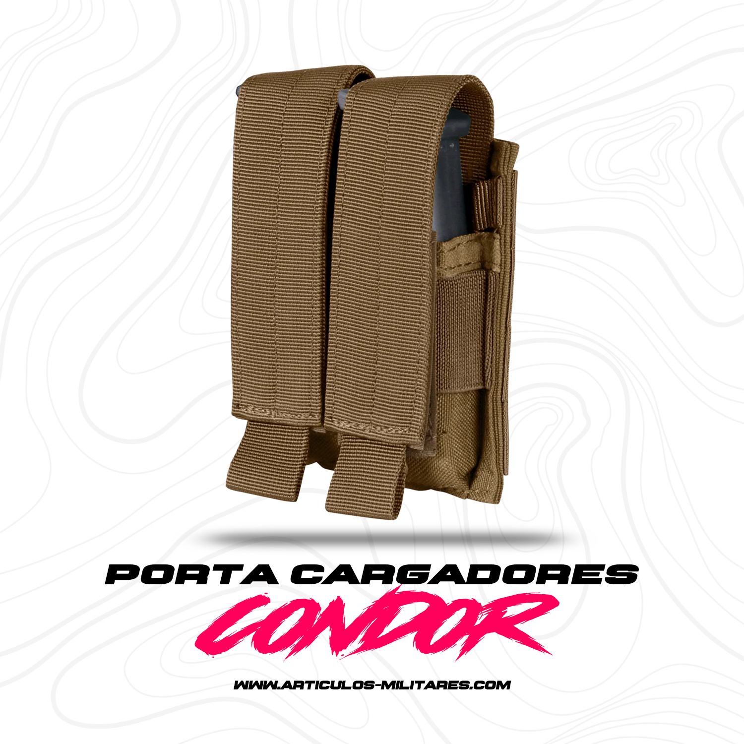 Porta Cargador Doble Para Pistola Marca Condor Original