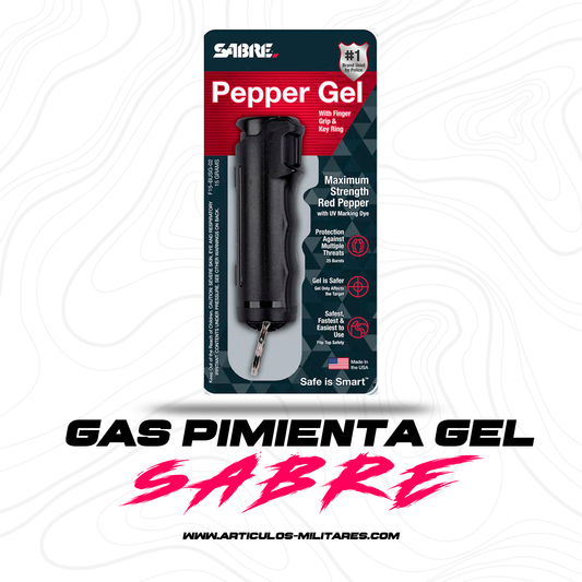Gas Pimienta Pepper Gel Negro SABRE