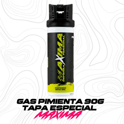 Gas Pimienta Lacrimogeno 90 gr Con Tapa De Seguridad Marca Maxima Máxima