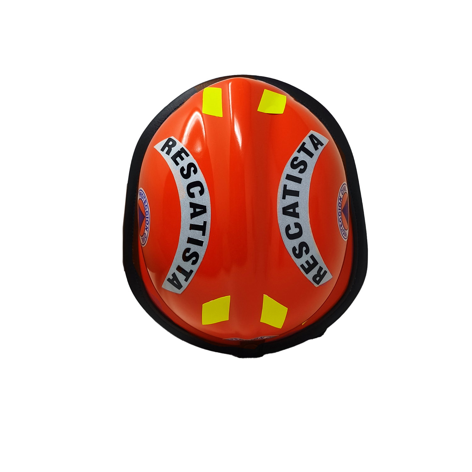 Casco Protección Civil Rescatista Rescate NARANJA