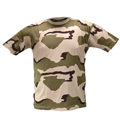 Playera Camuflada Manga Corta Algodón Hombre