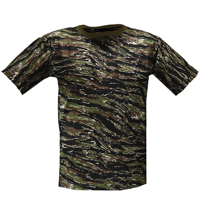 Playera Camuflada Manga Corta Algodón Hombre