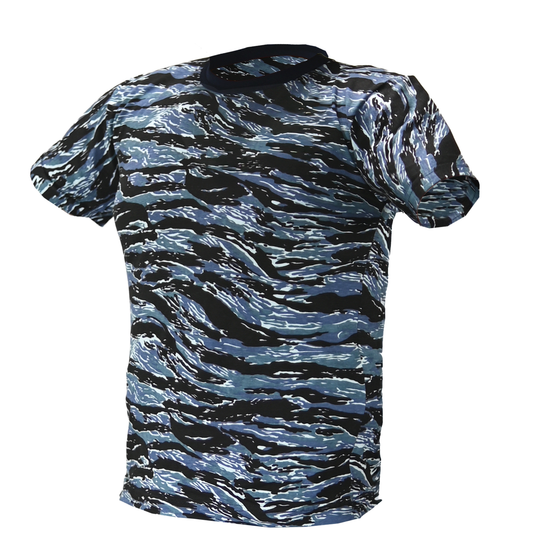Playera Camuflada Manga Corta Algodón Hombre