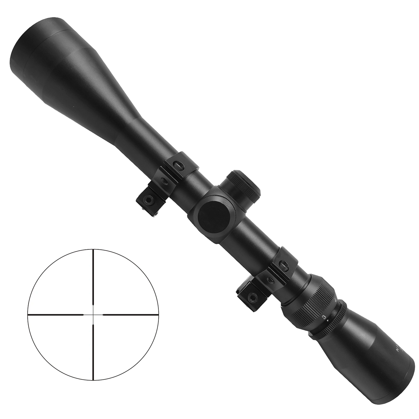 Miras Telescopica 3-9x40 Armas Deportivas Rifles Con Montura Nakashi
