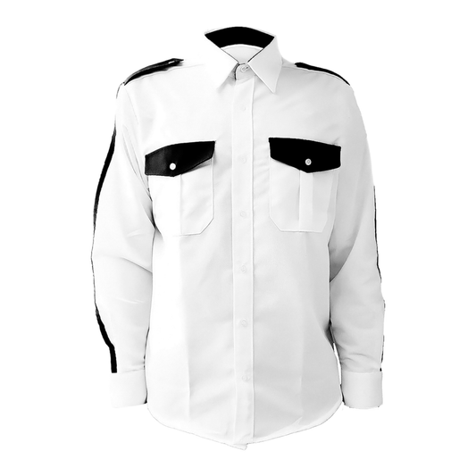 Camisa Vestir Atenas Manga Larga con Franja