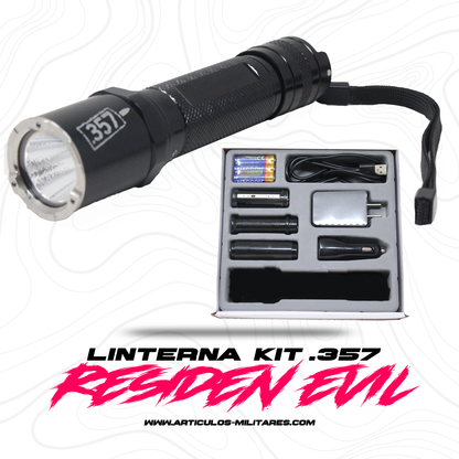 Linterna Tactica De Alumnio 200 Lúmenes .357 Con Accesorios