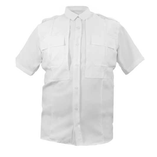 Camisa Táctica Uniforme Azul y Blanco Policía Botones Simulados