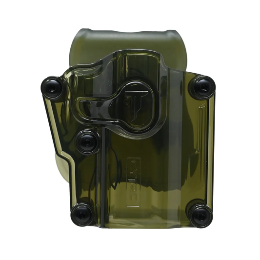 Holster Universal Cytac Verde Transparente Polimero Militar