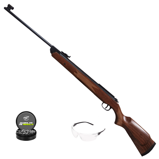 Rifle De Aire Xisico 5.5mm 1000 Fps De Madera Natural