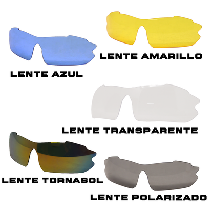 Lentes Polarizados Uv Con Micas Intercambiables Aire Libre Residen Evil Militaría