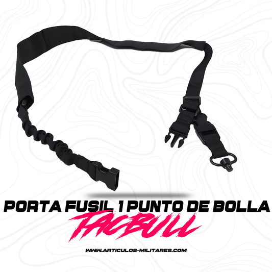 Porta Fusiles Tacticos De Bolla Bungee Tacbull 1 Punto Eslabon Giratorio