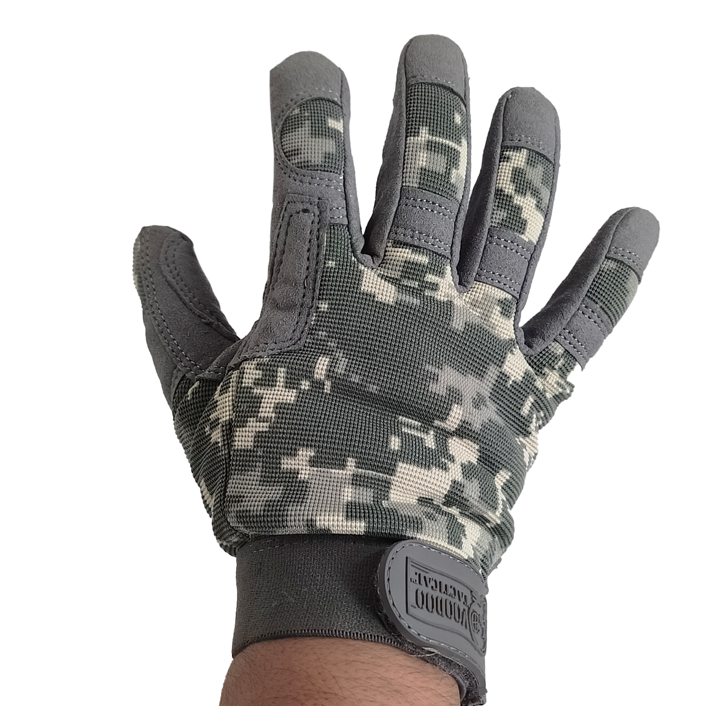 Guantes Tacticos Voodoo Crosfire Pixel Gris Antideslizante