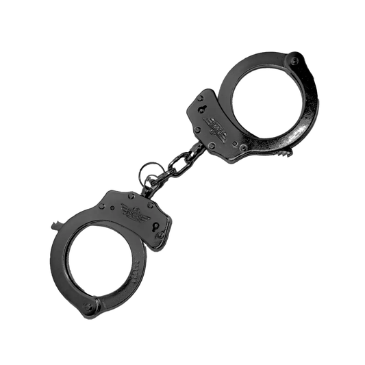 Esposas Seguridad Policiacas De Acero 2 Llaves Uzi Negras