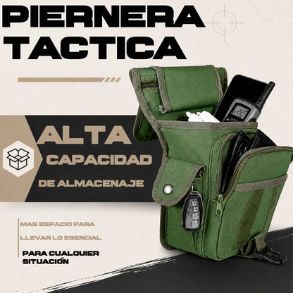 Piernera Tactica Mochila Muslera Porta Celular Multiusos Residen Evil Militaría