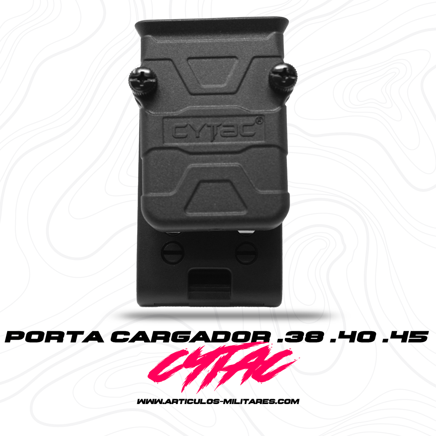 Porta Cargador De Polímero Ligero Cytac .38,.40,.45