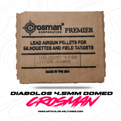 Diabolos Crosman Domed 4.5mm .177 , 10.5gr , 1250pz