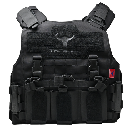 Chaleco Táctico Tacbull Militar Porta Placas 5 Bolsillos