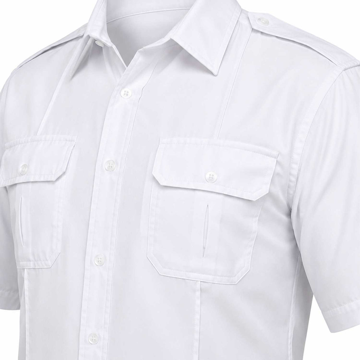 Camisa Táctica Uniforme Azul y Blanco Policía Botones Simulados Residen Evil Militaría