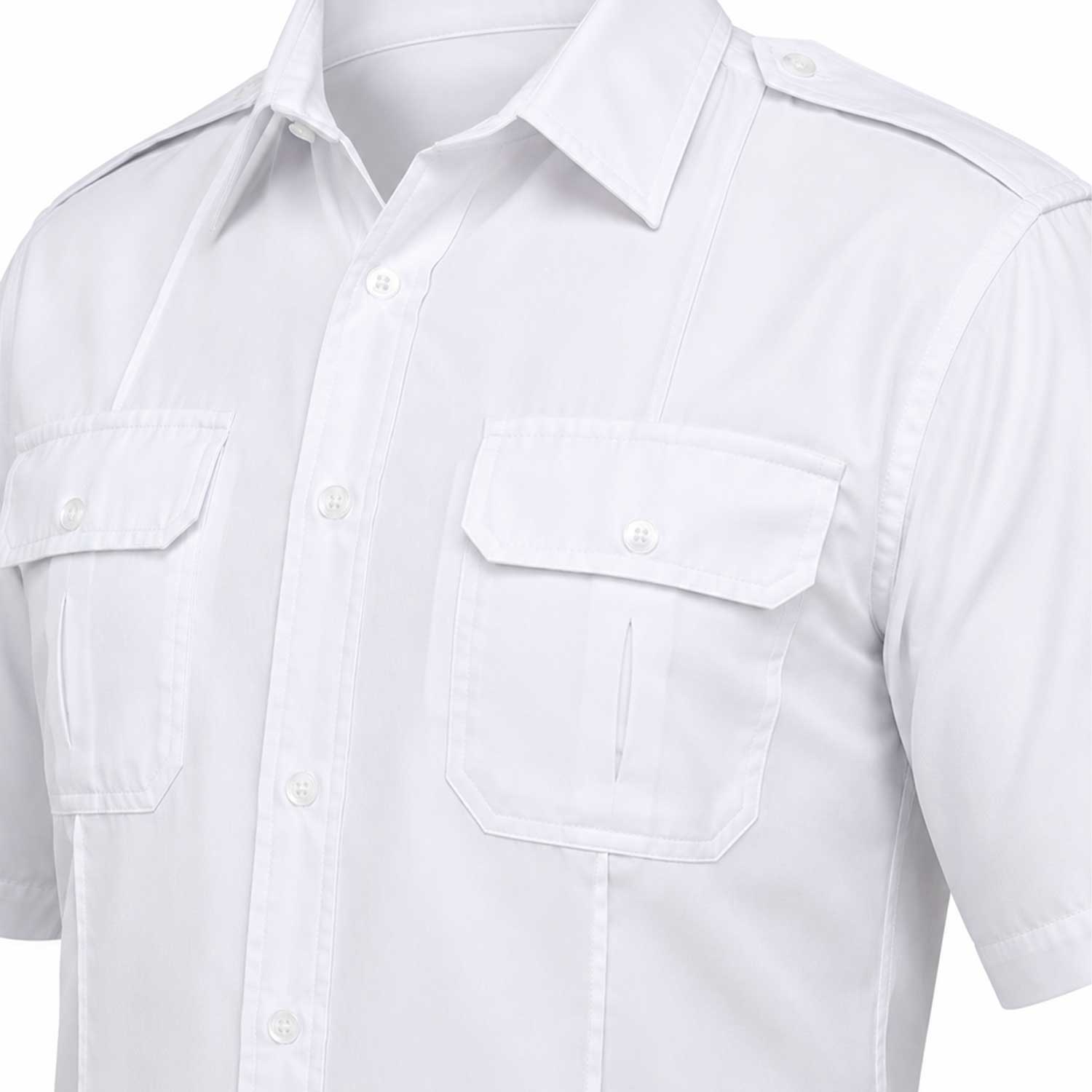 Camisa Táctica Uniforme Azul y Blanco Policía Botones Simulados Residen Evil Militaría