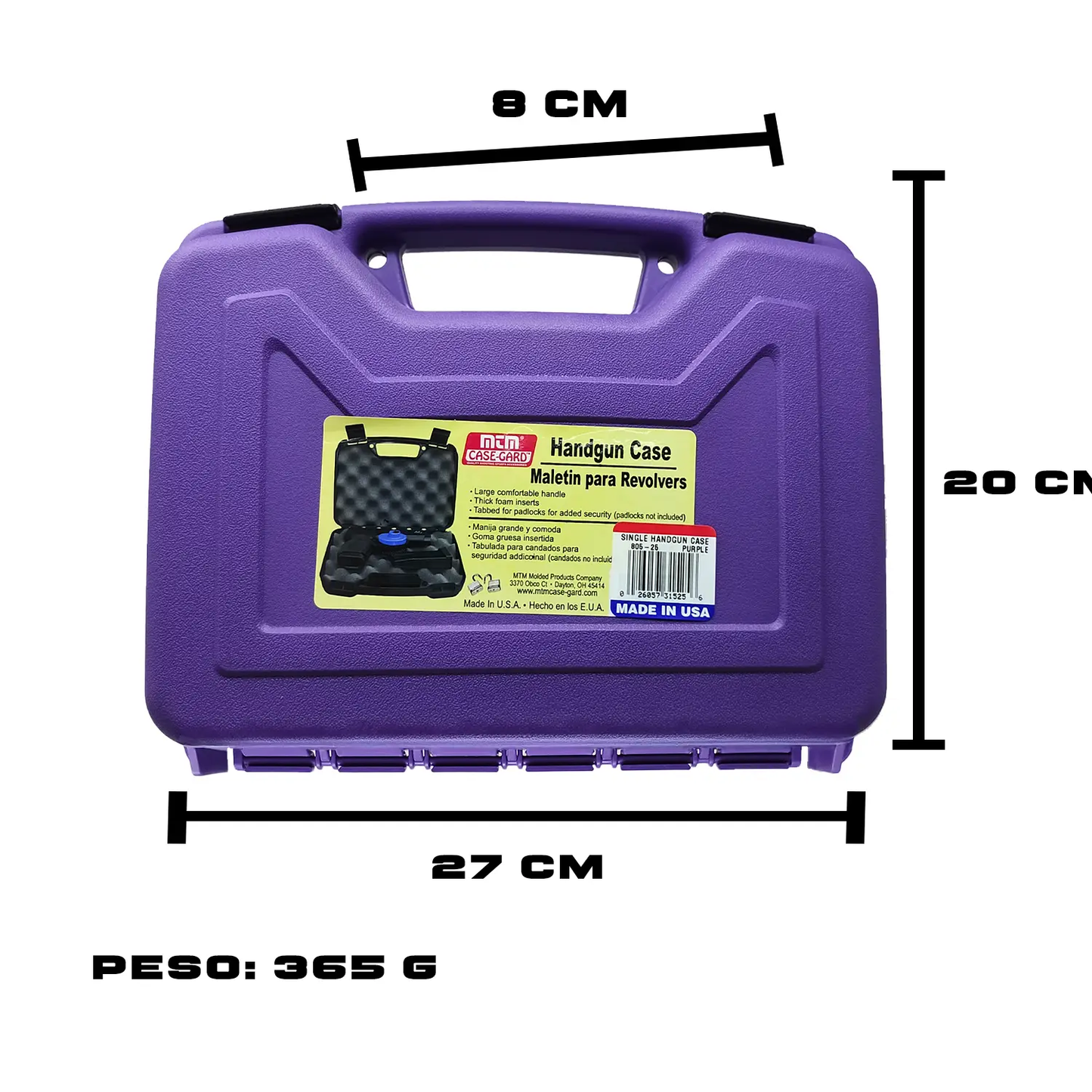Funda Para Pistola Estuche Corto Case-Gard Violeta
