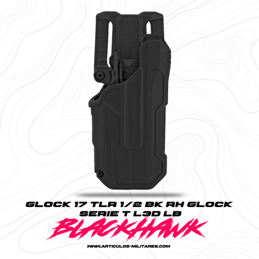 Funda Para Pistola Glock 17 Tlr 1/2 Bk Rh Glock Blackhawk