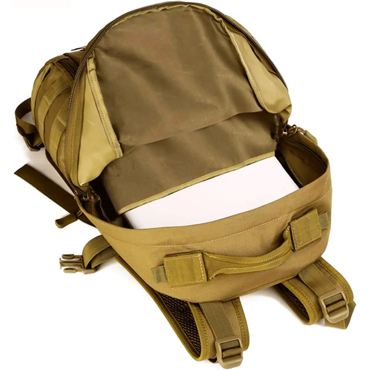 Mochila Tactica Coyote Sistema Molle Porta Laptop 24 Litros