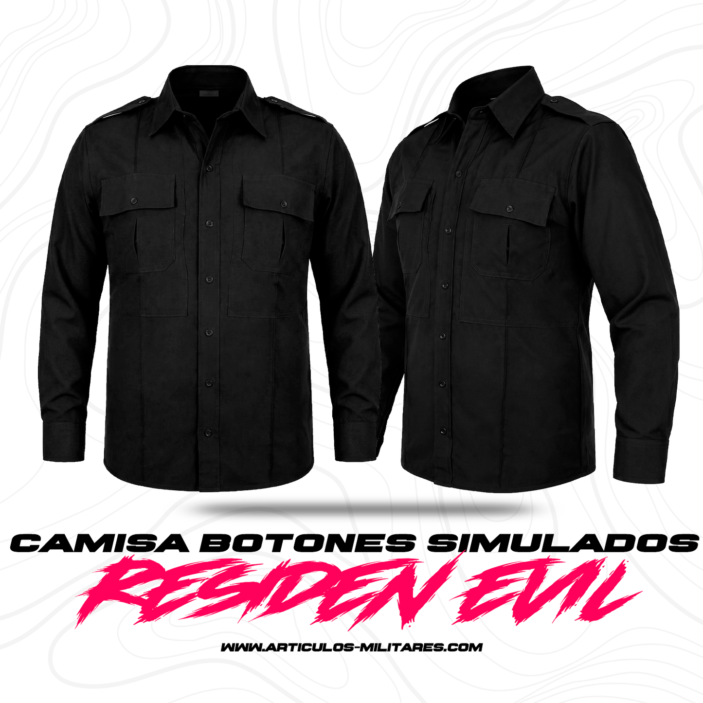 Camisa Tactica Uniforme Policia Cierre Simulado Manga Larga 5.11 Tactical