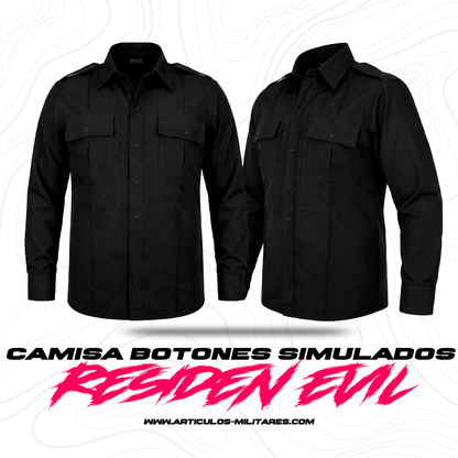 Camisa Tactica Uniforme Policia Cierre Simulado Manga Larga 5.11 Tactical