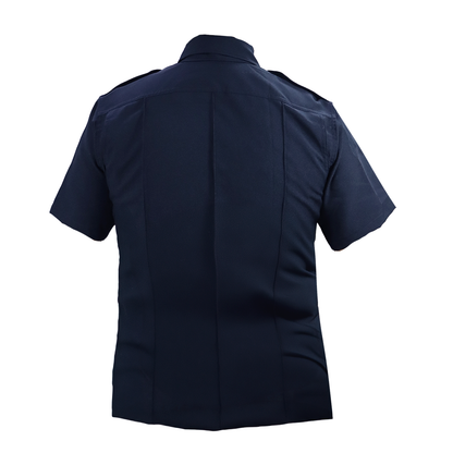 Camisa Táctica Uniforme Azul y Blanco Policía Botones Simulados Residen Evil Militaría