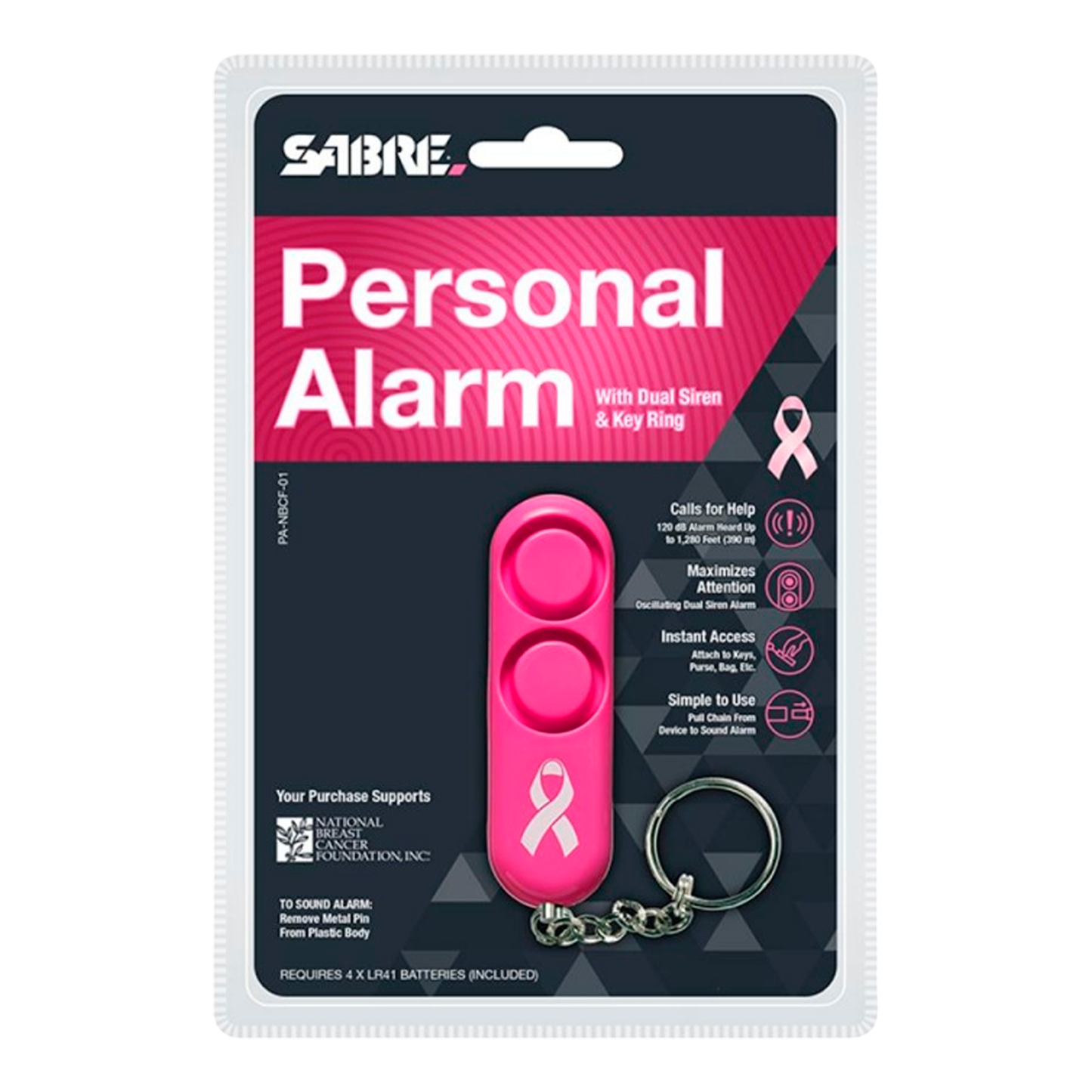 Alarma Personal De Pánico Multiusos Llavero Sabre