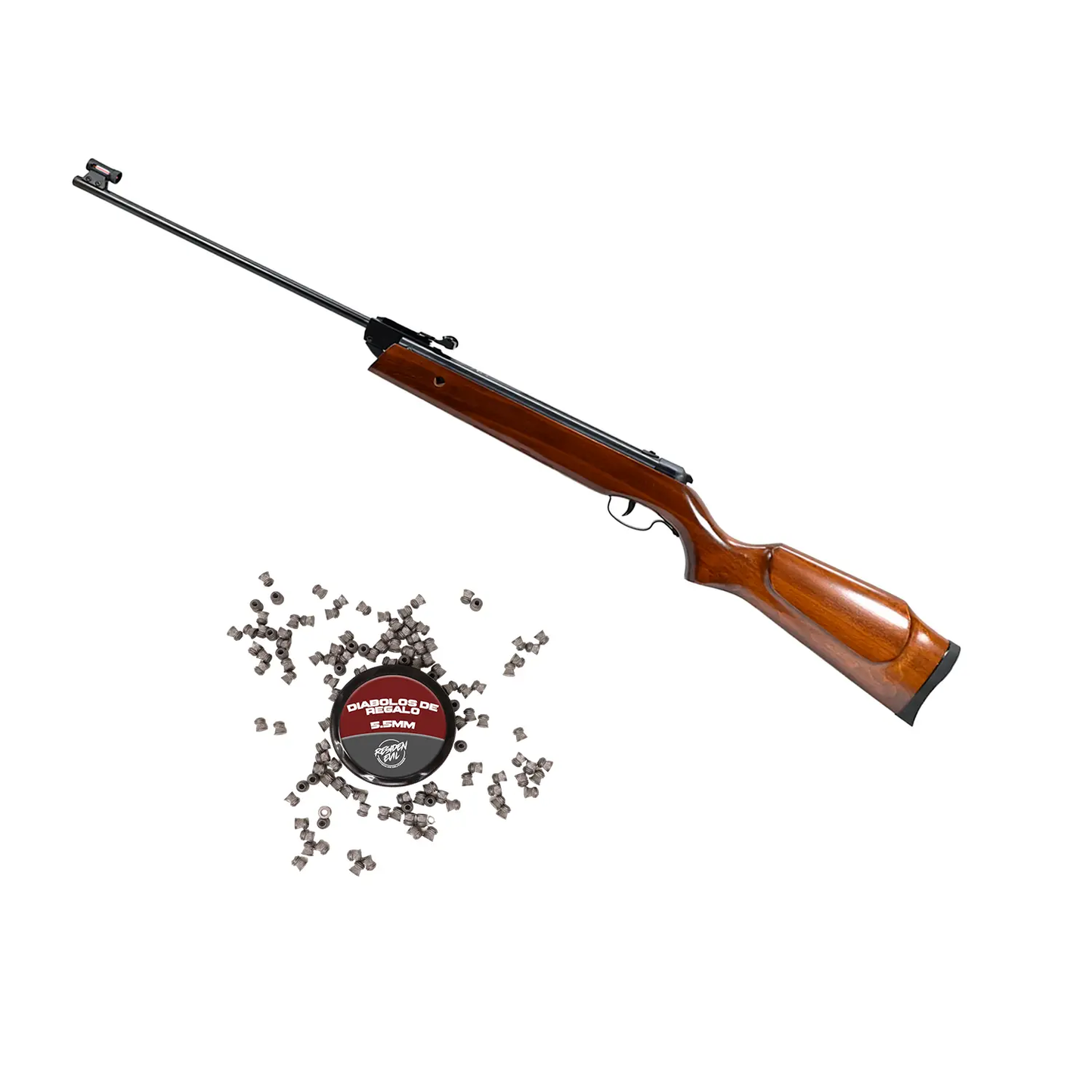 Rifles De Aire Xisico XS12 Acabado De Madera 5.5mm 620 Fps KIT