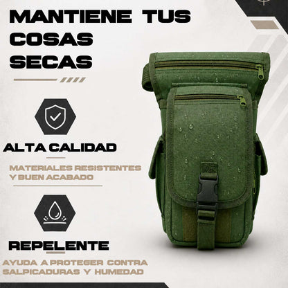 Piernera Tactica Mochila Muslera Porta Celular Multiusos Residen Evil Militaría