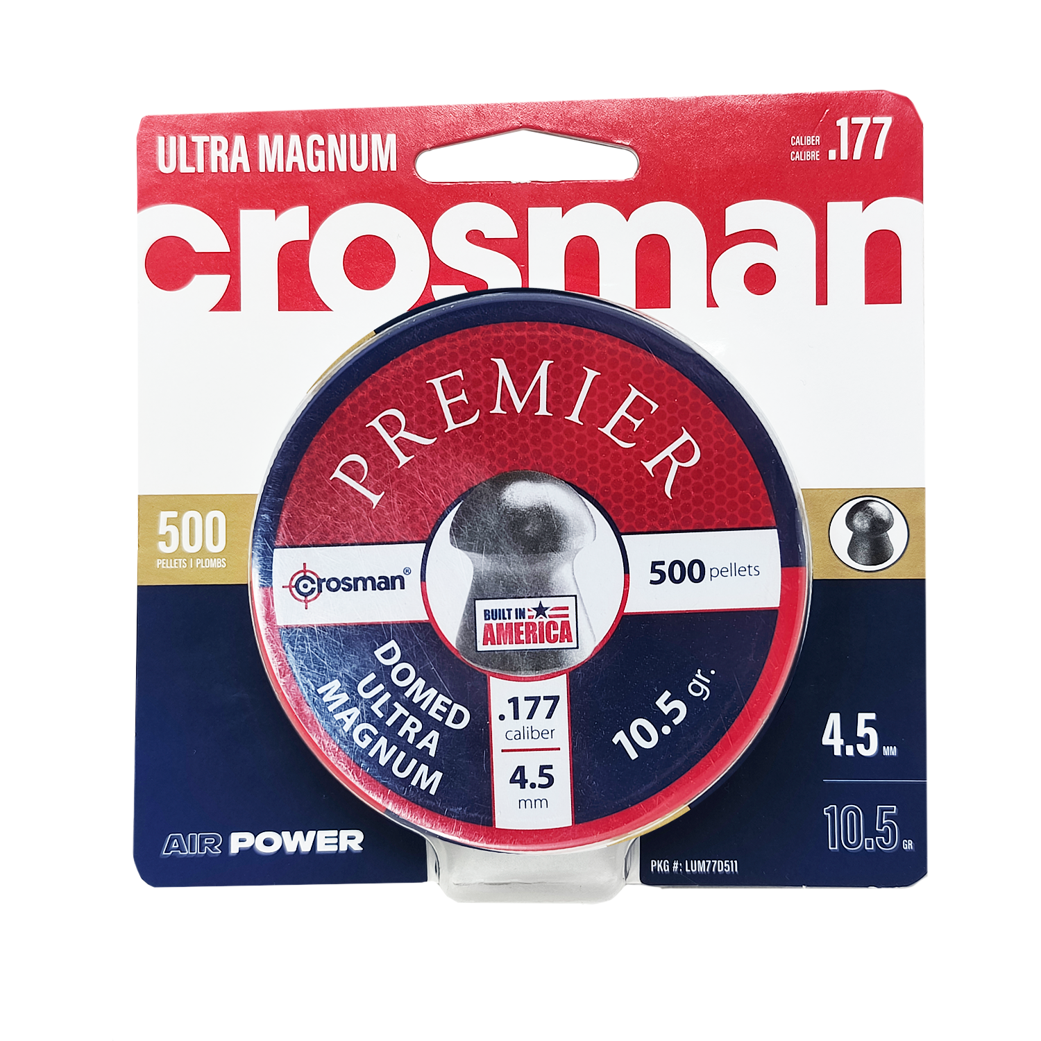Diabolos Crosman Domed 4.5mm (.177) 10.5gr 500 Piezas