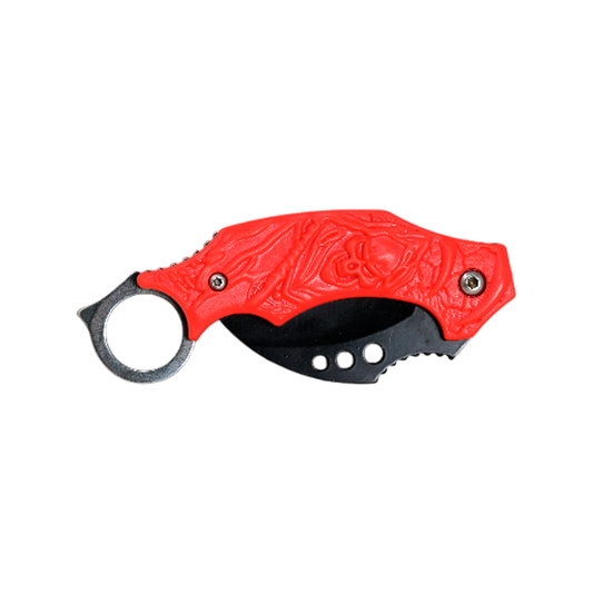 Navaja Táctica Karambit Curvo Diseño Calavera