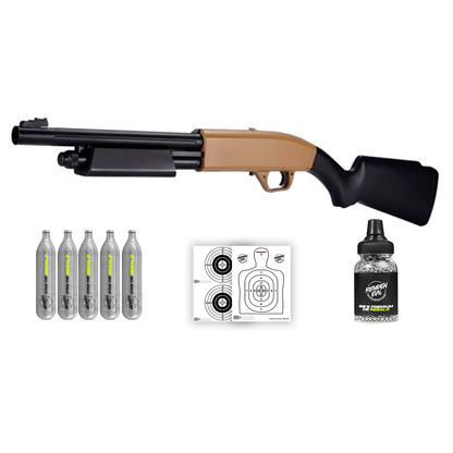 Escopeta Umarex Ngx Pump Shot 4.5m De Polimero Ligero 450fps KIT